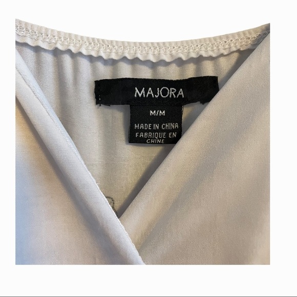 NWT Majora black white floral dress tie waist - Picture 5 of 11